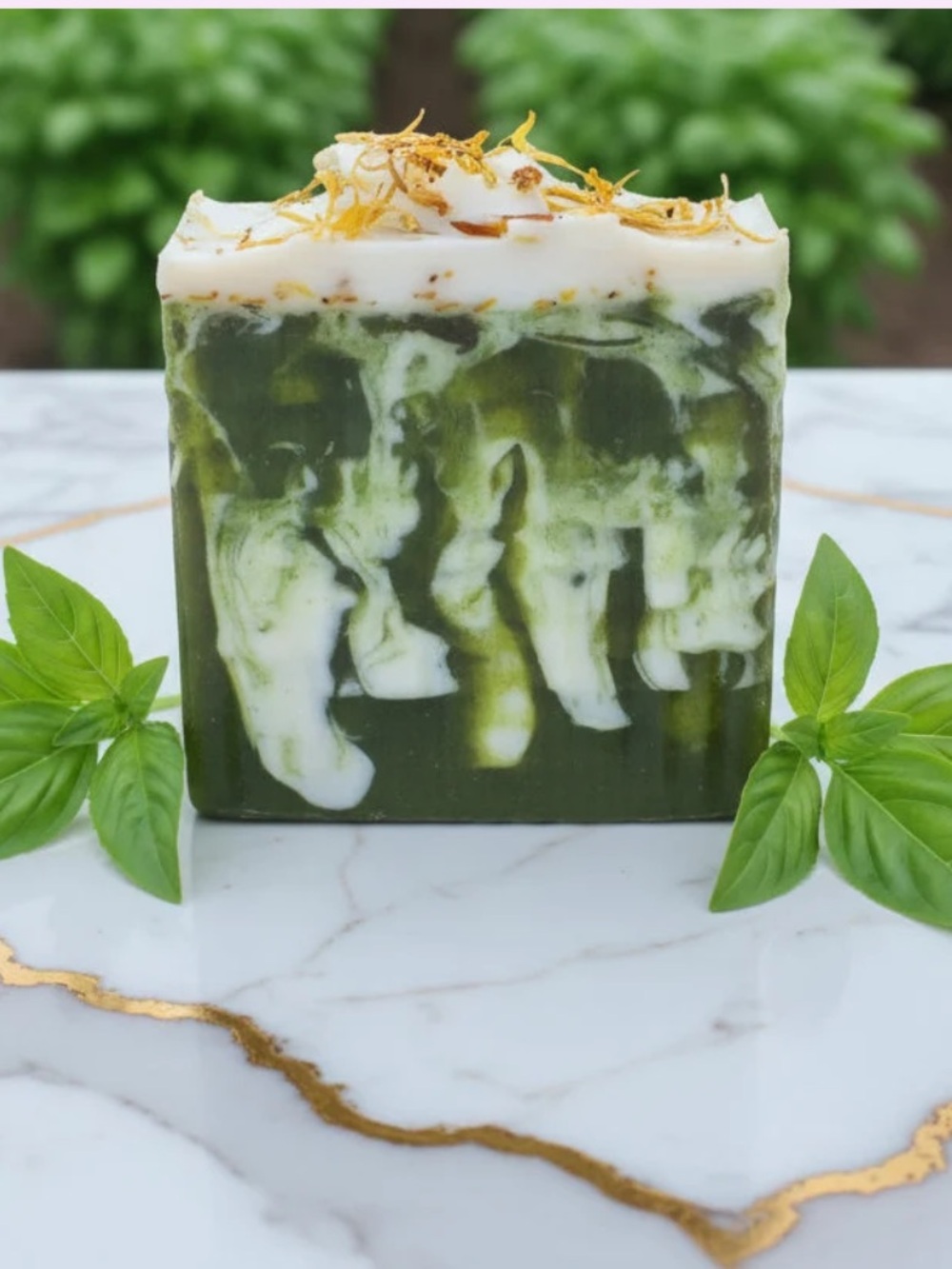 Naturalz Sacred Garden Botanical Basil Lime Soap Bar